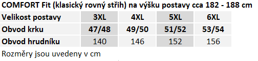 LARE COMFORT Krátký rukáv 182-188